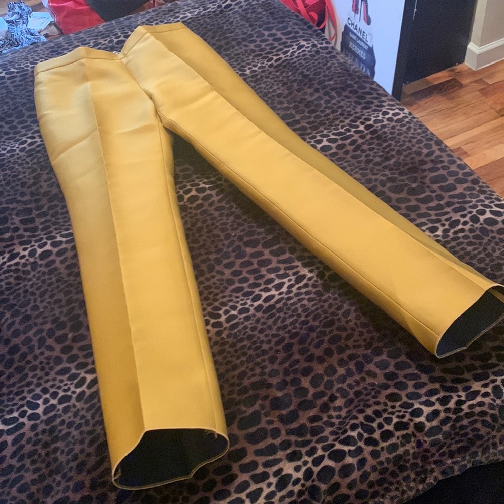 ‼️NWT‼️ Rochas Gold Pants with Golden Side Zipper